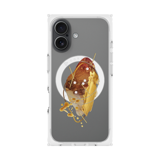 プレミアムスクエアケース with MagSafe［ Nuance Painting Brown ］