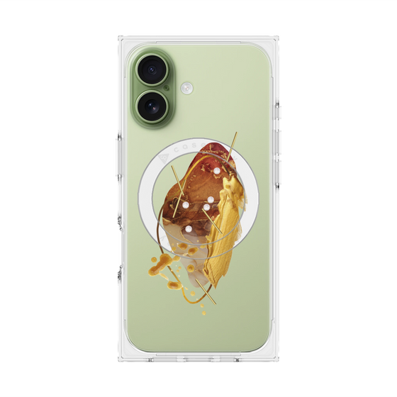 プレミアムスクエアケース with MagSafe［ Nuance Painting Brown ］