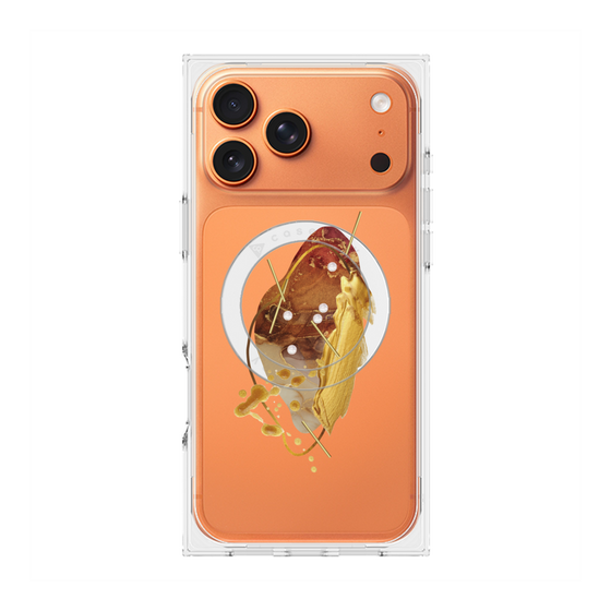 プレミアムスクエアケース with MagSafe［ Nuance Painting Brown ］