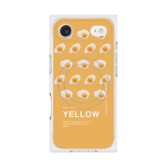 プレミアムスクエアケース with MagSafe［ YELLOW-Egg ］