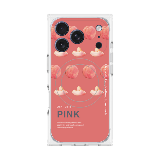 プレミアムスクエアケース with MagSafe［ PINK-Peach ］