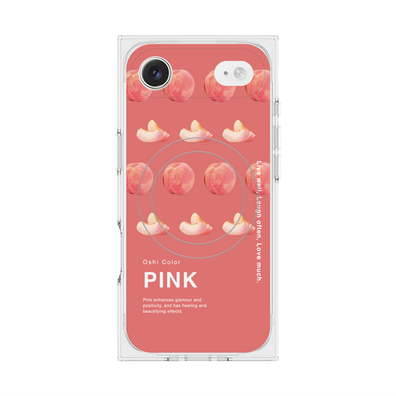 プレミアムスクエアケース with MagSafe［ PINK-Peach ］