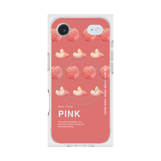 プレミアムスクエアケース with MagSafe［ PINK-Peach ］