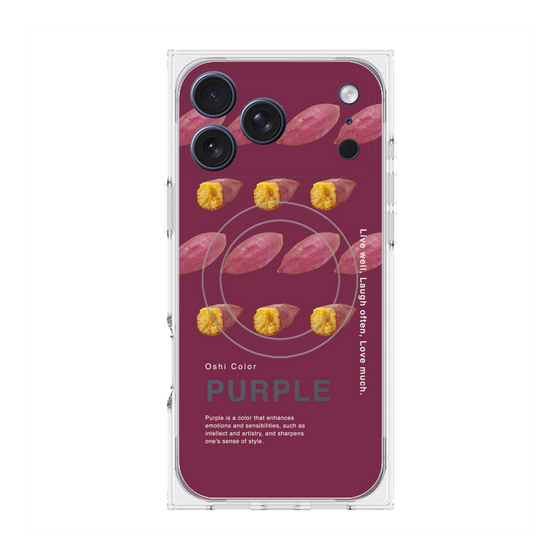 プレミアムスクエアケース with MagSafe［ PURPLE-Sweet potato ］