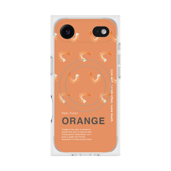 プレミアムスクエアケース with MagSafe［ ORANGE-Shrimp ］