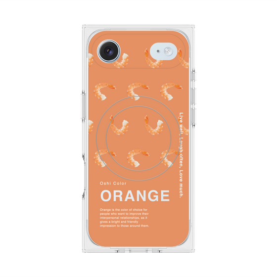 プレミアムスクエアケース with MagSafe［ ORANGE-Shrimp ］