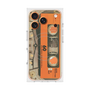 プレミアムスクエアケース with MagSafe［ RETORO CASSETTE TAPE - Skeleton Orange ］