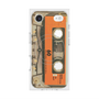 プレミアムスクエアケース with MagSafe［ RETORO CASSETTE TAPE - Skeleton Orange ］