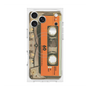 プレミアムスクエアケース with MagSafe［ RETORO CASSETTE TAPE - Skeleton Orange ］