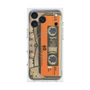 プレミアムスクエアケース with MagSafe［ RETORO CASSETTE TAPE - Skeleton Orange ］