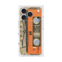 プレミアムスクエアケース with MagSafe［ RETORO CASSETTE TAPE - Skeleton Orange ］