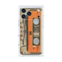 プレミアムスクエアケース with MagSafe［ RETORO CASSETTE TAPE - Skeleton Orange ］