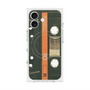 プレミアムスクエアケース with MagSafe［ RETORO CASSETTE TAPE - Opacity Black ］