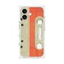 プレミアムスクエアケース with MagSafe［ RETORO CASSETTE TAPE - Opacity White ］