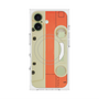 プレミアムスクエアケース with MagSafe［ RETORO CASSETTE TAPE - Opacity White ］