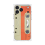プレミアムスクエアケース with MagSafe［ RETORO CASSETTE TAPE - Opacity White ］