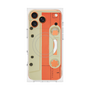 プレミアムスクエアケース with MagSafe［ RETORO CASSETTE TAPE - Opacity White ］