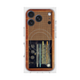 プレミアムスクエアケース with MagSafe［ RETORO RADIO - Brown ］