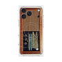 プレミアムスクエアケース with MagSafe［ RETORO RADIO - Brown ］