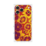 プレミアムスクエアケース with MagSafe［ y2k(Year2000) - Flower - Orange purple ］