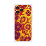 プレミアムスクエアケース with MagSafe［ y2k(Year2000) - Flower - Orange purple ］