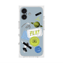 プレミアムスクエアケース with MagSafe［ Playful sticker - Dusty Blue ］