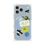 プレミアムスクエアケース with MagSafe［ Playful sticker - Dusty Blue ］