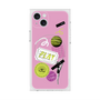 プレミアムスクエアケース with MagSafe［ Playful sticker - Dusty Pink ］