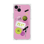プレミアムスクエアケース with MagSafe［ Playful sticker - Dusty Pink ］