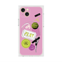 プレミアムスクエアケース with MagSafe［ Playful sticker - Dusty Pink ］