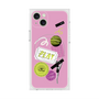プレミアムスクエアケース with MagSafe［ Playful sticker - Dusty Pink ］