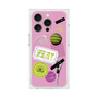プレミアムスクエアケース with MagSafe［ Playful sticker - Dusty Pink ］