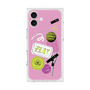 プレミアムスクエアケース with MagSafe［ Playful sticker - Dusty Pink ］