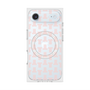 プレミアムスクエアケース with MagSafe［ LANVIN en Bleu - Monogram - Pink ］