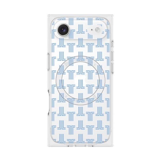 プレミアムスクエアケース with MagSafe［ LANVIN en Bleu - Monogram - Blue ］