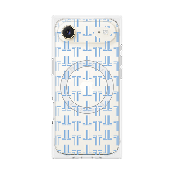 プレミアムスクエアケース with MagSafe［ LANVIN en Bleu - Monogram - Blue ］