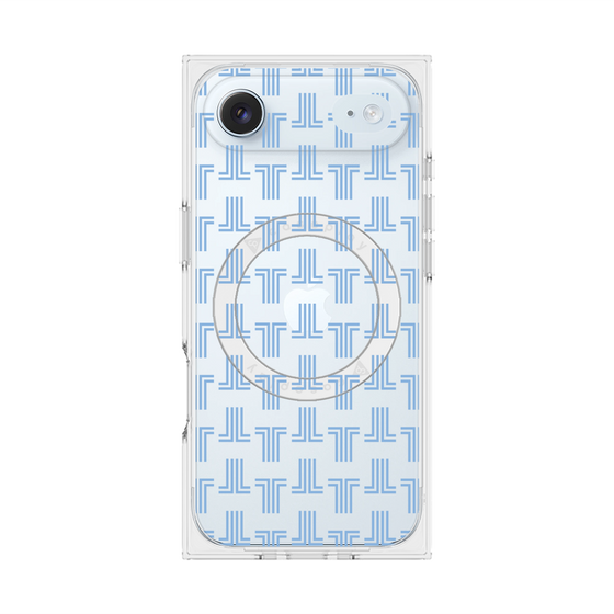 プレミアムスクエアケース with MagSafe［ LANVIN en Bleu - Monogram - Blue ］