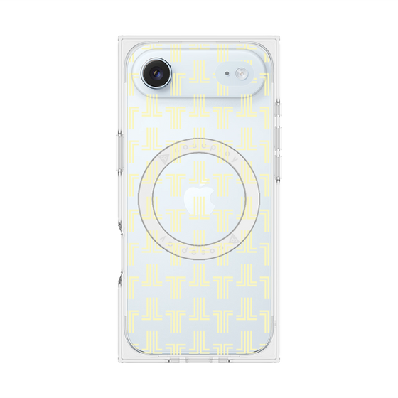 プレミアムスクエアケース with MagSafe［ LANVIN en Bleu - Monogram - Yellow ］