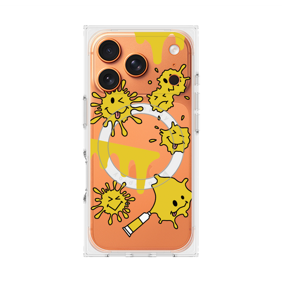 プレミアムスクエアケース with MagSafe［ PAINTING SMILE Yellow ］