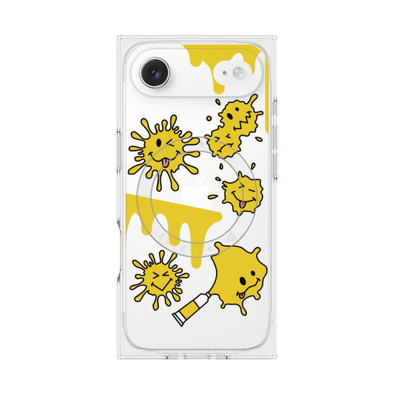 プレミアムスクエアケース with MagSafe［ PAINTING SMILE Yellow ］