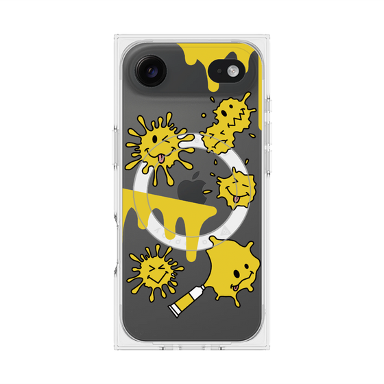 プレミアムスクエアケース with MagSafe［ PAINTING SMILE Yellow ］