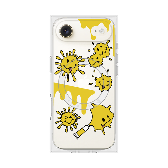 プレミアムスクエアケース with MagSafe［ PAINTING SMILE Yellow ］
