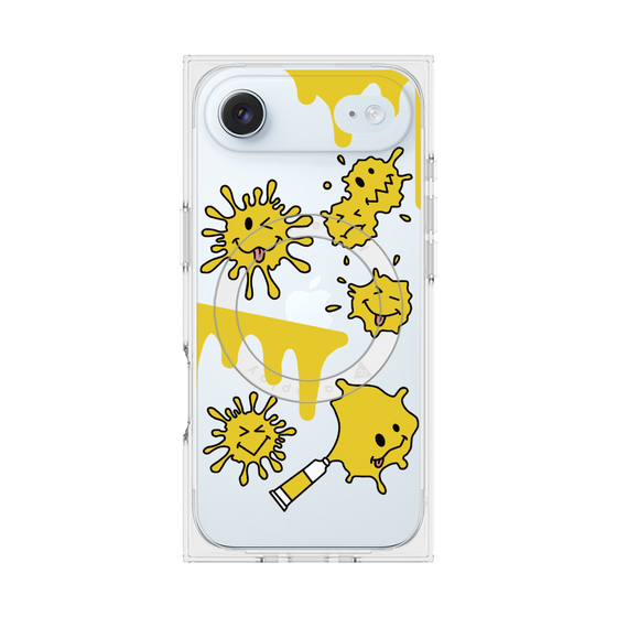 プレミアムスクエアケース with MagSafe［ PAINTING SMILE Yellow ］