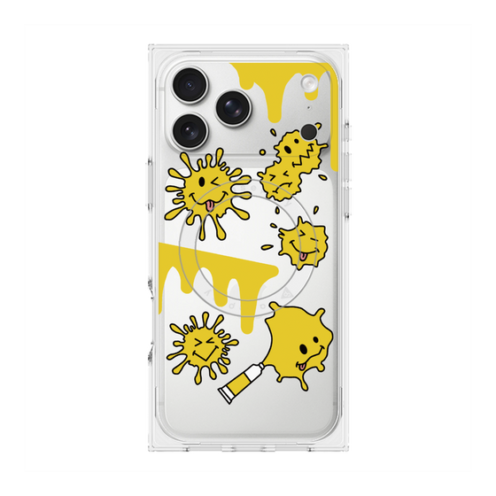 プレミアムスクエアケース with MagSafe［ PAINTING SMILE Yellow ］