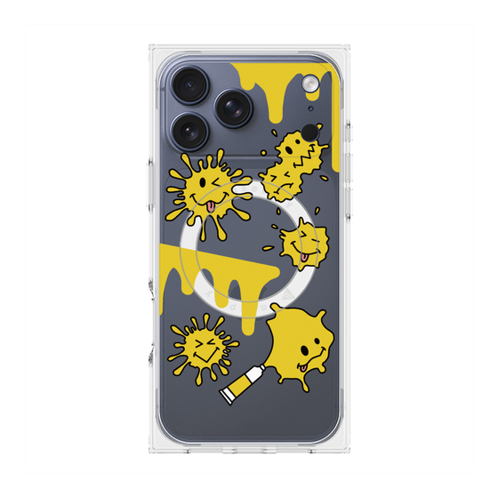 プレミアムスクエアケース with MagSafe［ PAINTING SMILE Yellow ］