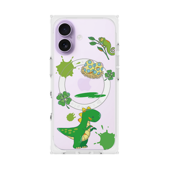 プレミアムスクエアケース with MagSafe［ DRAWING PAPER Green ］