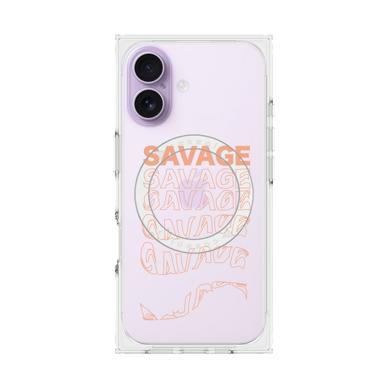 プレミアムスクエアケース with MagSafe［ SAVAGE Orange ］
