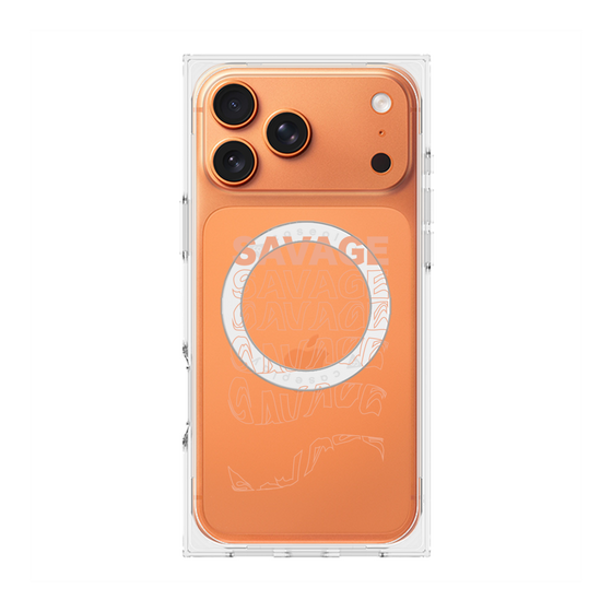プレミアムスクエアケース with MagSafe［ SAVAGE Orange ］