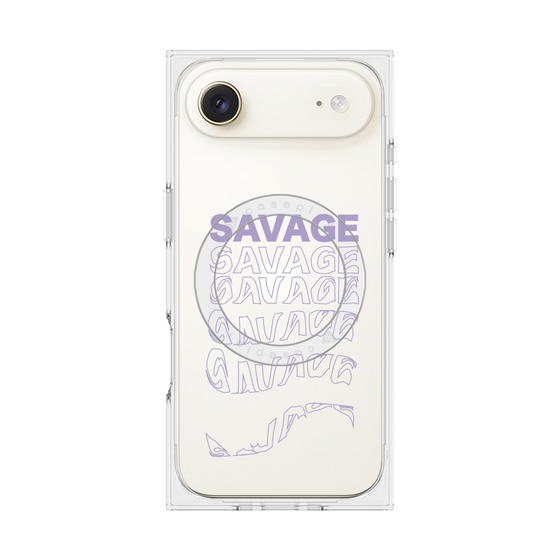 プレミアムスクエアケース with MagSafe［ SAVAGE Purple ］