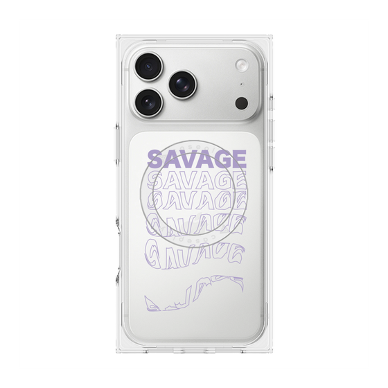 プレミアムスクエアケース with MagSafe［ SAVAGE Purple ］